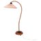 Art Deco Style Pink Swan Neck Floor Lamp from Markslöjd, 1970s, Image 2