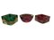 Sommerso Murano Glass Bowls attributed to Flavio Poli for Seguso, Italy, 1950s, Set of 3, Image 2