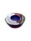 Blue and Pink Sommerso Murano Glass Bowl attributed to Flavio Poli for Seguso, Italy, 1950s, Image 3