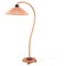 Lampadaire Ajustable à Col de Cygne avec Abat-Jour Rose de Markslöjd, Suède, 1970s 1