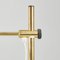 Brass Table Lamp with Pleated Shade attributed to Hans-Agne Jakobsson for Hans-Agne Jakobsson AB Markaryd, Sweden, 1960s, Image 3