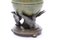 Lampe de Bureau Mid-Century avec Globe Patiné et Motif Oiseau de Ystad-Metall, Suède, 1930s 2