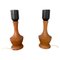 Teak Tischlampen von Markslöjd, Schweden, 1950er, 2er Set 1