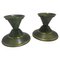 Bougeoirs Art Déco en Bronze, Suède, 1940s, Set de 2 1