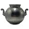 Vase Art Déco en Étain avec Poignées en Volute de GAB, Suède, 1939 1