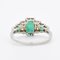 Vintage Rubin & Diamant Ring, 1920er 6
