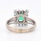 Vintage Smaragd & Diamant Ring, 1970er 5