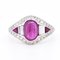 Vintage Rubin & Diamant Ring, 20. Jahrhundert 1