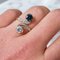 Belle Époque Toi et Moi Diamant & Saphir Ring, 1890er-1910er 10