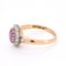 Belle Époque Ring mit Saphir und Diamant in Rosa, 1890er-1910er 10