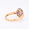 Belle Époque Ring mit Saphir und Diamant in Rosa, 1890er-1910er 5
