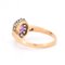 Belle Époque Ring mit Saphir und Diamant in Rosa, 1890er-1910er 7