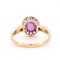 Belle Époque Ring mit Saphir und Diamant in Rosa, 1890er-1910er 6