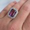 Art Deco Cocktailring mit Amethyst und Diamanten, 20. Jahrhundert 2