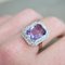 Art Deco Cocktailring mit Amethyst und Diamanten, 20. Jahrhundert 1