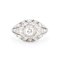 Art Deco Platinum and Diamond Ring, 20th Century 1