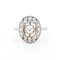 Art Deco Ring aus 18 Karat Gold, Platin und Diamanten, 20. Jahrhundert 1