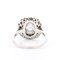 Art Deco Stil Doppel Halo Verlobungsring mit Diamanten, 20. Jahrhundert 4