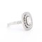 Art Deco Stil Doppel Halo Verlobungsring mit Diamanten, 20. Jahrhundert 3