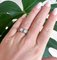 Toi et Moi Ring, 18 Karat Gold, Platin und Diamanten, 20. Jahrhundert, Platin 2
