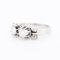 Toi et Moi Ring, 18 Karat Gold, Platin und Diamanten, 20. Jahrhundert, Platin 5