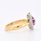 Belle Époque Rubin & Diamant Ring, 1890er-1910er 6