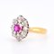 Belle Époque Rubin & Diamant Ring, 1890er-1910er 11