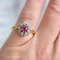 Belle Époque Rubin & Diamant Ring, 1890er-1910er 2