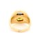 Vintage Doppelbandring aus 18 Karat Gold mit Gelbem und Blauem Saphir, 1980er 4