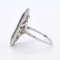 Sechseckiger Art Deco Saphir & Diamant Ring, 1920er 8