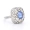 Vintage Saphir & Diamant Ring im Art Deco Stil, 1970er 3