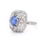 Vintage Saphir & Diamant Ring im Art Deco Stil, 1970er 9