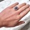 Vintage Saphir & Diamant Ring im Art Deco Stil, 1970er 2