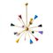 Vintage Sputnik Brass Chandelier, 1960s 1