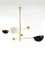Italian Brass Adjustable Counterweight Lamp in the style of Stilnovo, 1960s 2