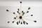 Italian Sputnik Brass Chandelier, 1950s 2