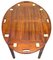 Oval Mahogany Butler's Tray on Stand, 1790s 3