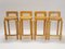 K65 Hocker von Alvar Aalto für Artek, 1960er, 4er Set 1