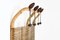 Italian Rattan Coat Rack, 1960s 4