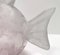 Figurine Poisson Scavo Vintage Rose en Verre, 1980s 10