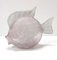 Figurine Poisson Scavo Vintage Rose en Verre, 1980s 1