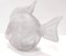 Figurine Poisson Scavo Vintage Rose en Verre, 1980s 6