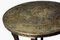 Amsterdam School Side Table with Engraved Brass Top and Wooden Frame, 1930s 2