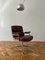 Silla de vestíbulo ES 108 de cuero marrón de Charles and Ray Eames para Vitra, años 60, Imagen 3
