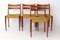 Sillas de comedor Mid-Century modernas de teca de Habeo, Alemania, años 60. Juego de 4, Imagen 1