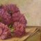 Louis Félix Bigaux, Still Life with Pink Carnations, Oil on Cardboard, 1932, Framed 7