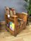 Art Deco Library Club Chair with Built-In Footstool, Cigar Tray and Shelves, 1930s 2