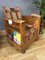 Art Deco Library Club Chair with Built-In Footstool, Cigar Tray and Shelves, 1930s 6