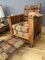 Art Deco Library Club Chair with Built-In Footstool, Cigar Tray and Shelves, 1930s 4