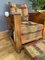 Art Deco Library Club Chair with Built-In Footstool, Cigar Tray and Shelves, 1930s 1